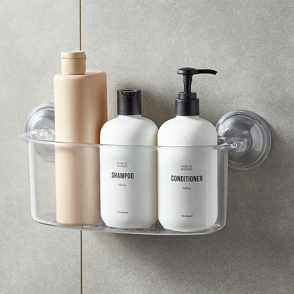 Shampoo holder for tile showers 