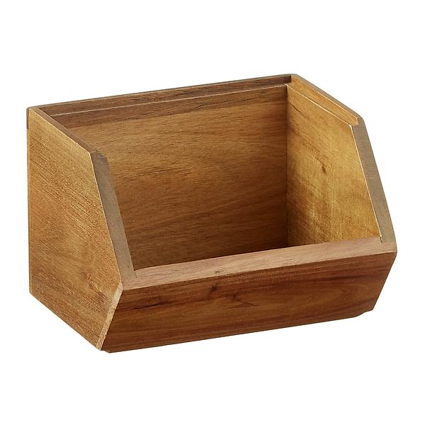 Large Wooden Stacking Bin