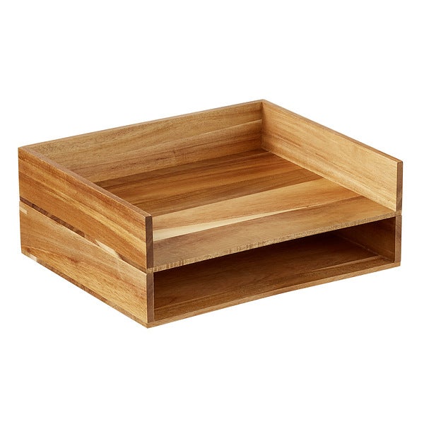 thumbnail image 2 of Office Desk Filing Trays Letter Rack A4 Paper Document Organizer Holder 2 of 12