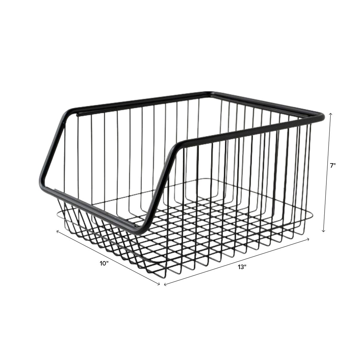 Stacking OpenFront Wire Bin The Container Store