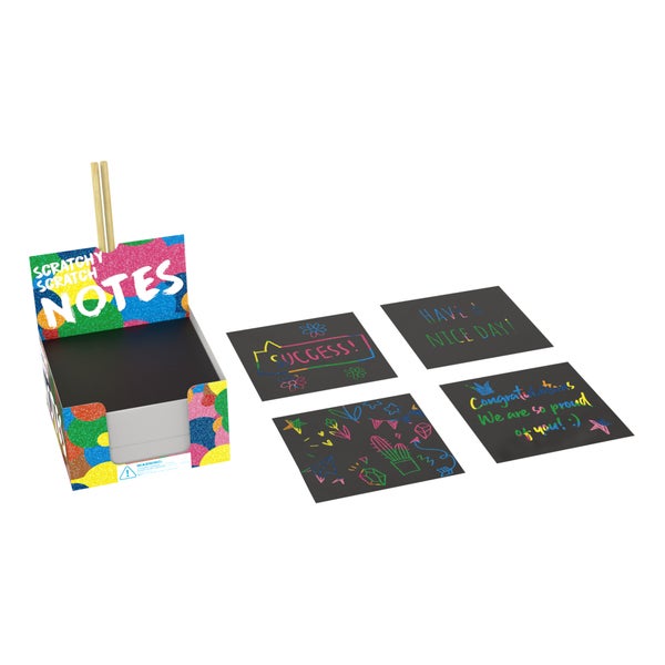 150 Rainbow Scratch Notes | The Container Store