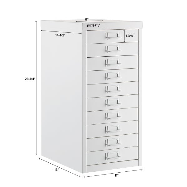 Bisley White 8 & 10Drawer Collection The Container Store