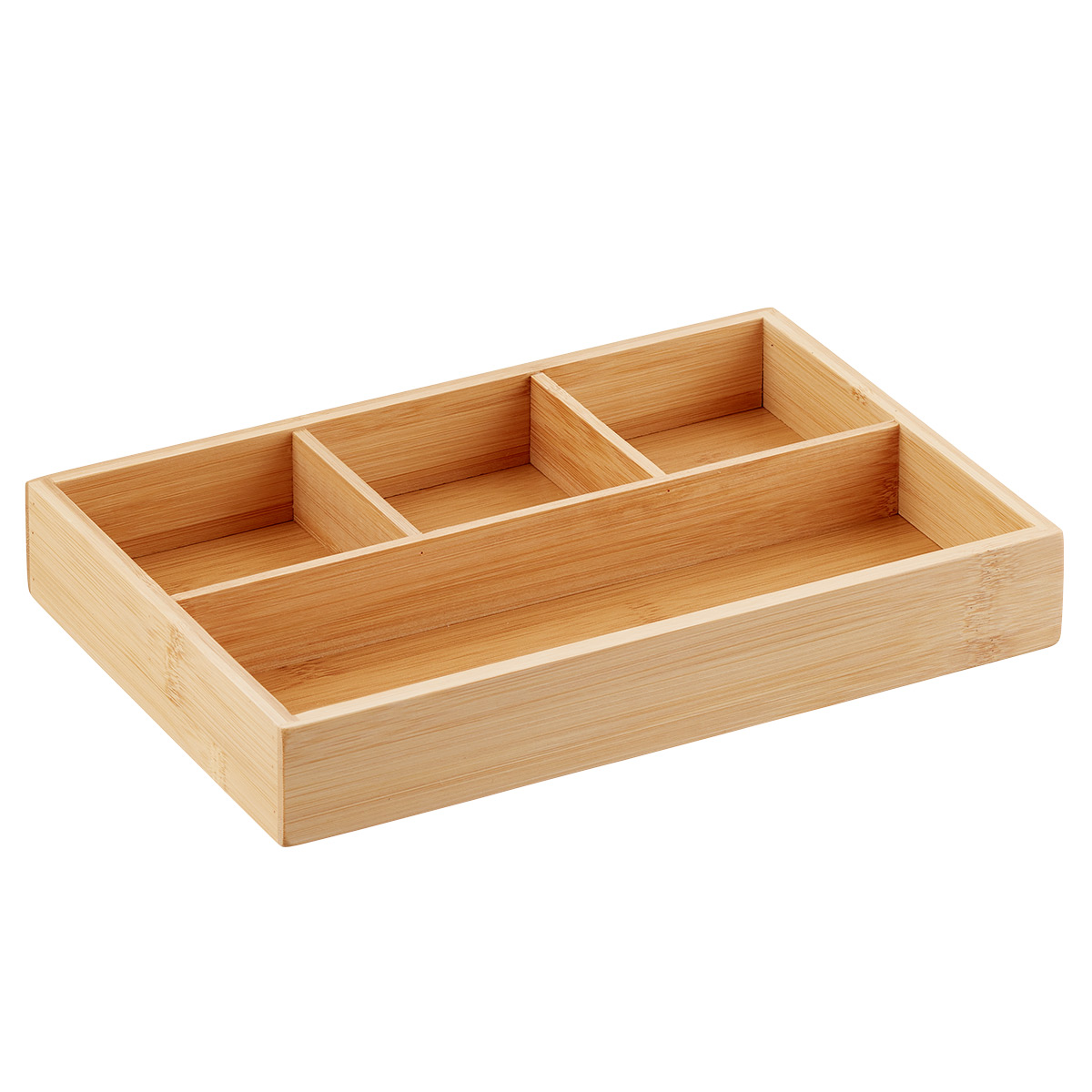 The Container Store 4-Section Bamboo Drawer Organizer