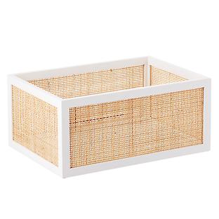 The Container Store Artisan Rattan Woven Cane Bin