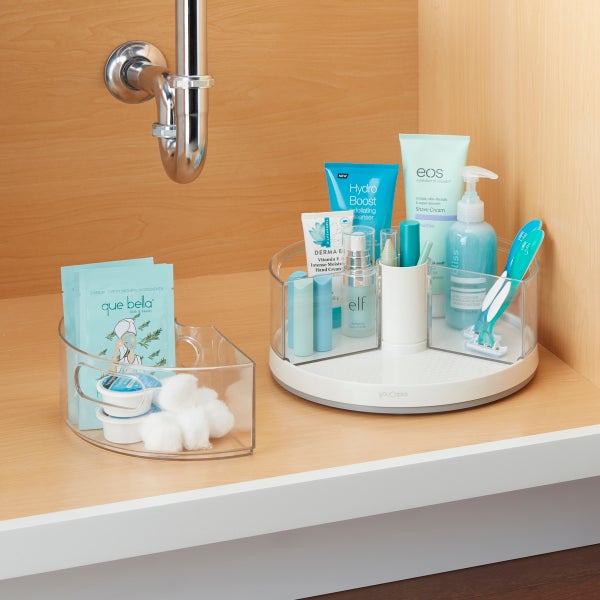 Divided Lazy Susan with Removable Bins The Container Store