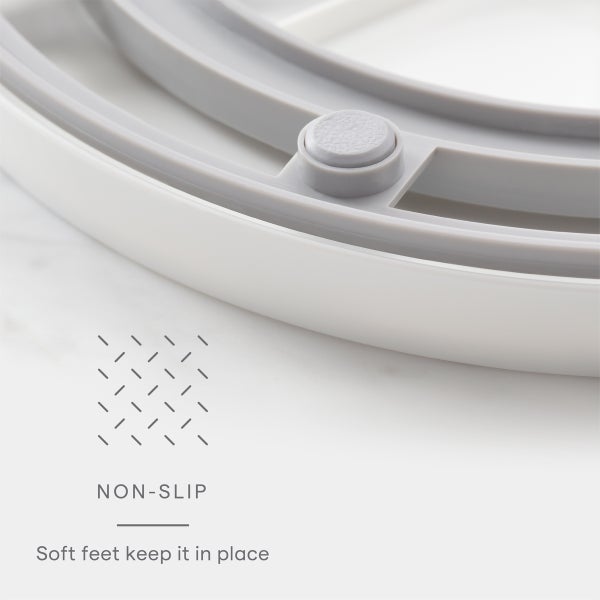 Divided Lazy Susan with Removable Bins The Container Store