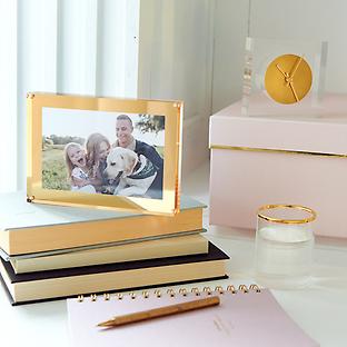 Russel Hazel Acrylic Double Sided Picture Frame