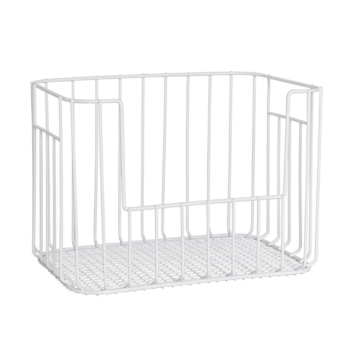 Large Vertica Wire Stacking Bin White