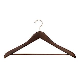 The Container Store Superior Stained Birch Wooden Coat & Suit Hanger