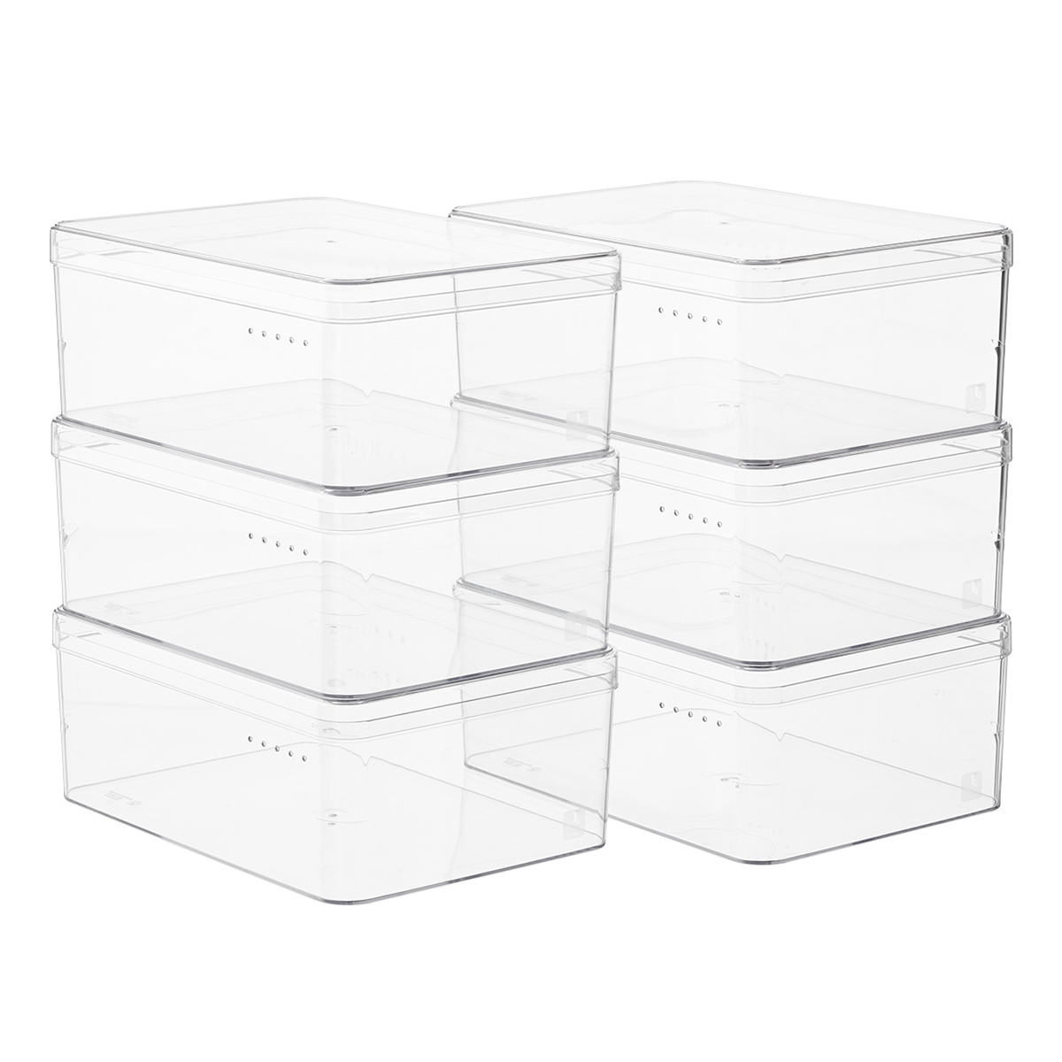 The Container Store Case of 6 Large Shoe Box Clear