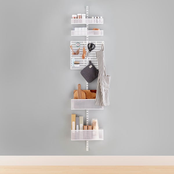 Elfa Utility Entryway Wall Mounted Rack The Container Store