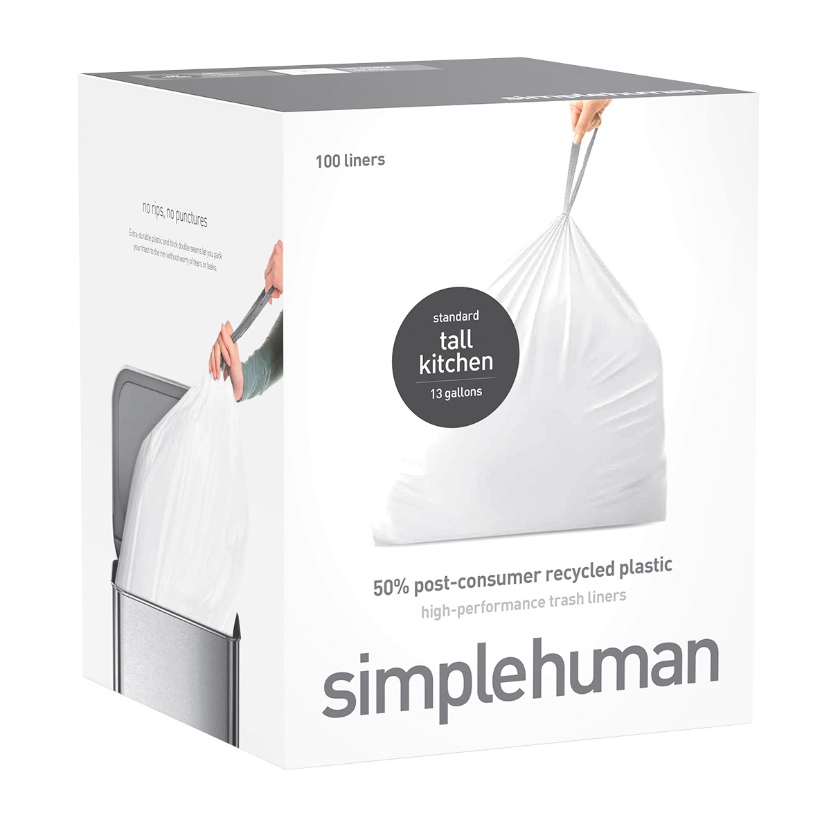 simplehuman 13 gal. Tall Kitchen Trash Bags | The Container Store