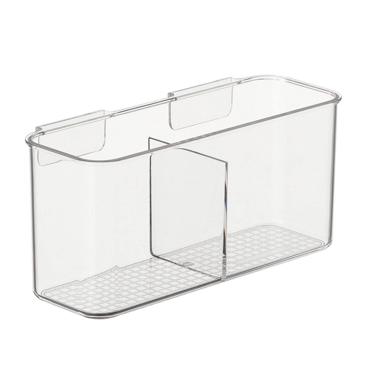 The Everything Organizer 3-Tier Cart Divided Hanging Organizer Clear