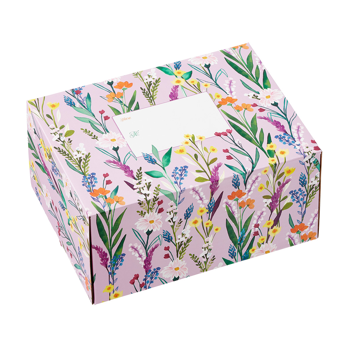 12" x 9" x 6" h Shipping Box Floral