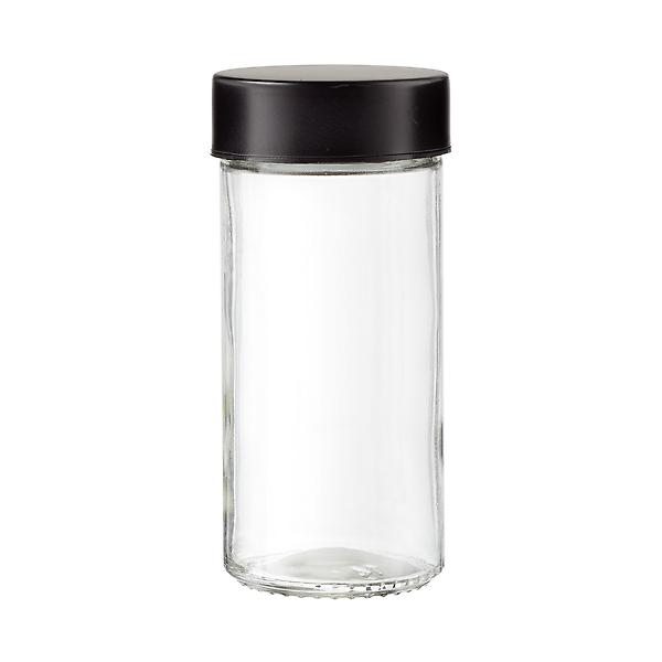 The Container Store Glass Spice Jar - Matte Black - 3 oz