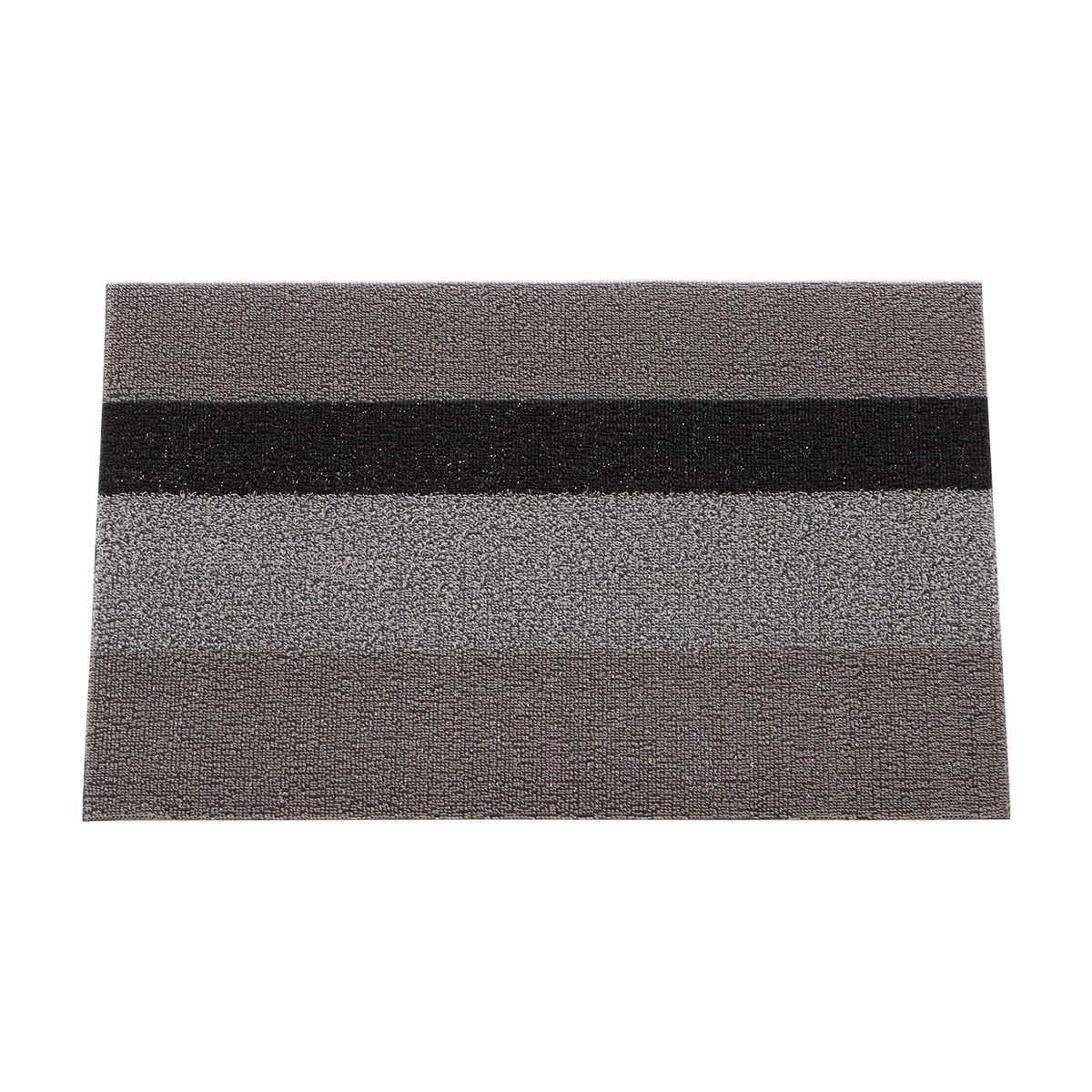 Chilewich Bold Stripe Doormat Silver