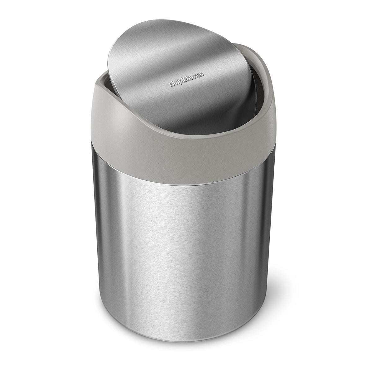 simplehuman .5 gal./1.5 ltr. Countertop Swing-Lid Can Stainless Steel