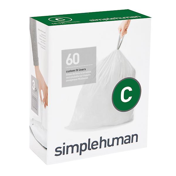 Simplehuman size H trash can liners hotsell (6 boxes)