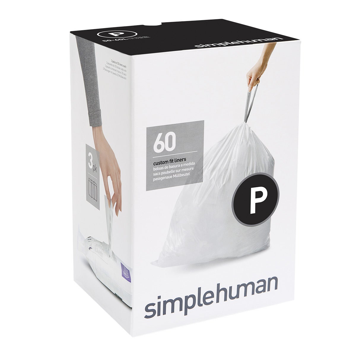 simplehuman 14.5 gal. Trash Bags 50 ltr. P Pkg/60