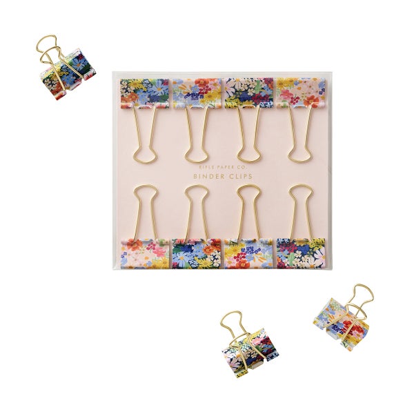 Rifle Paper Co. Binder Clips Set of 8 The Container Store