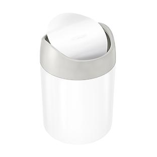 simplehuman Stainless Steel Swing-Lid Countertop Trash Can
