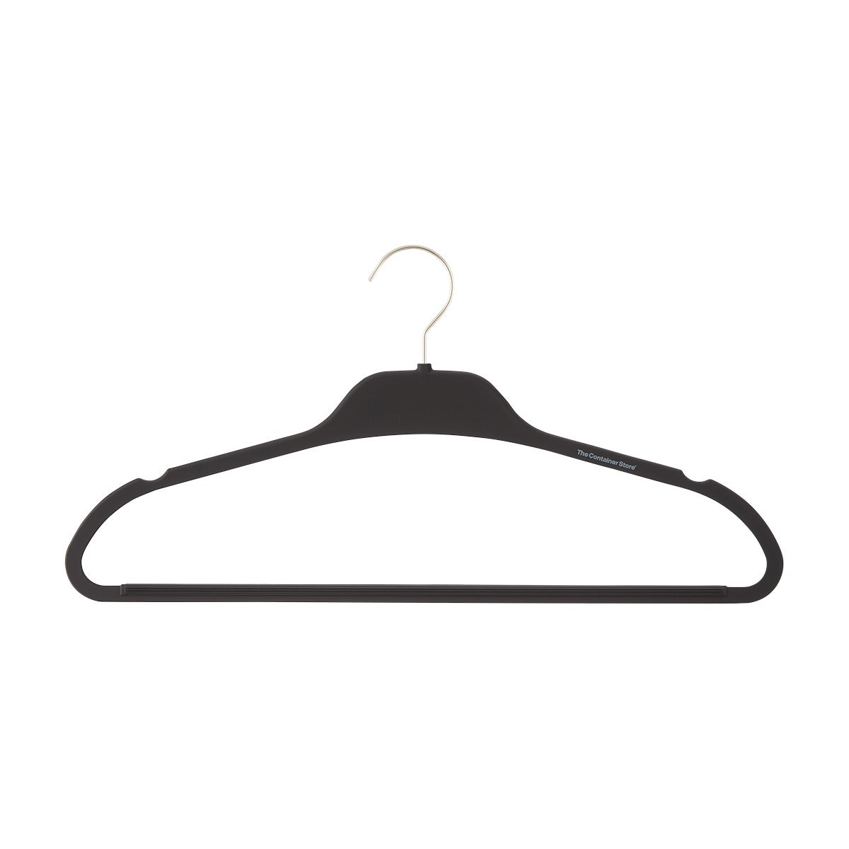 Non-Slip Rubberized Suit Hanger Black Pkg/10