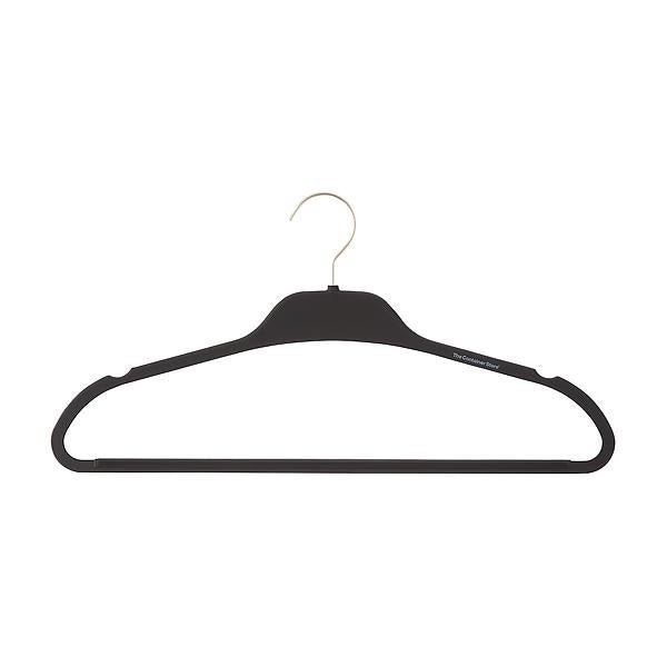 The Container Store Non-Slip Rubberized Hangers with Satin Nickel Hardware