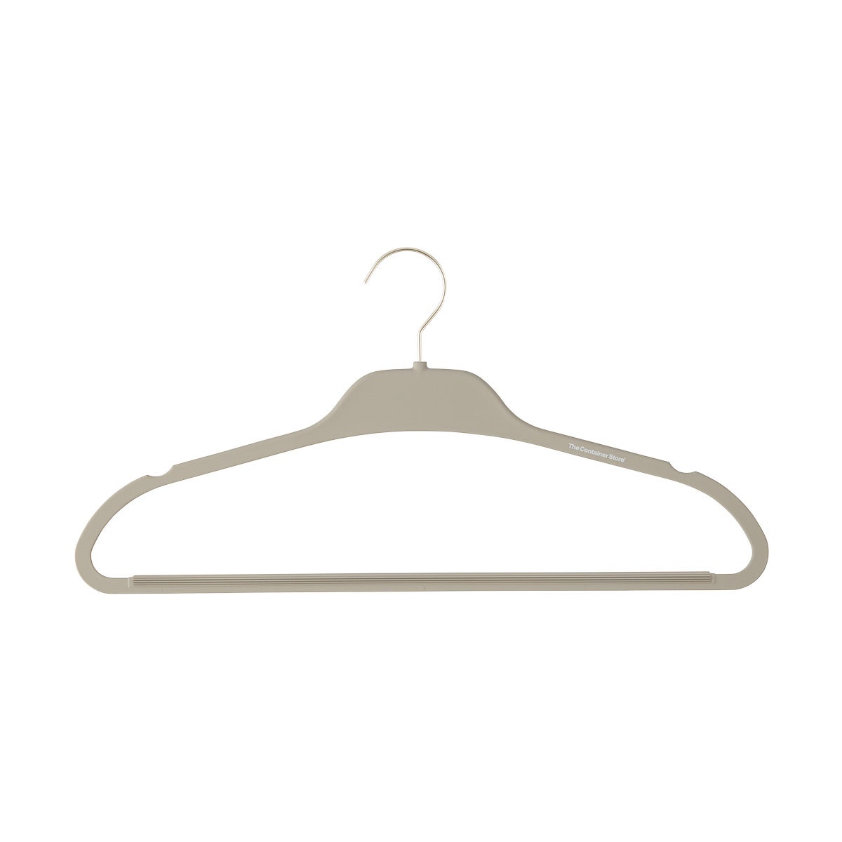 Non-Slip Rubberized Suit Hanger Grey Pkg/40