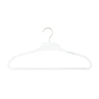 The Container Store Non-Slip Rubberized Hangers with Satin Nickel Hardware