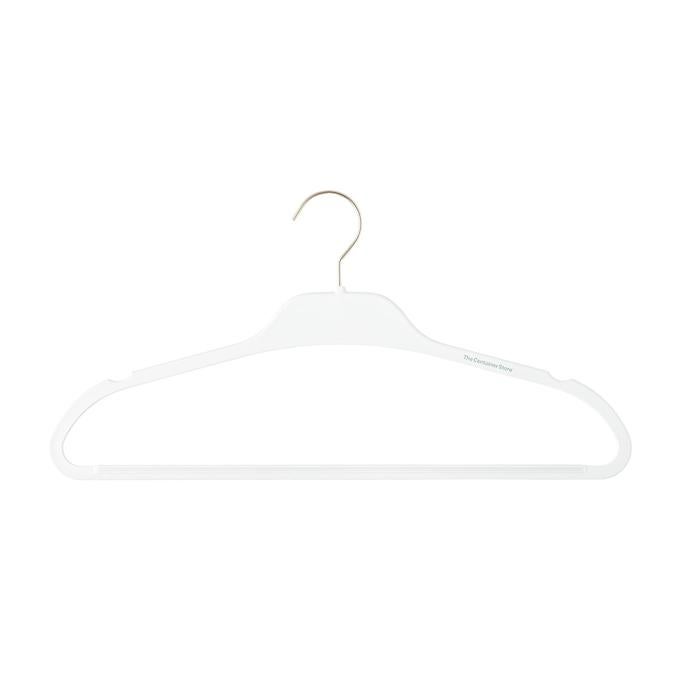 The Container Store Non-Slip Rubberized Hangers with Satin Nickel Hardware
