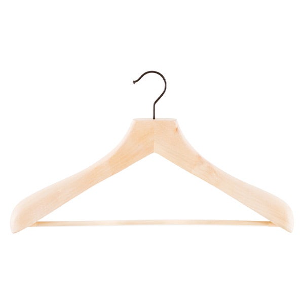 The Container Store Superior Wooden Coat Hanger Ribbed Bar The