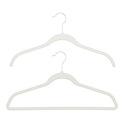 Kid's Non-Slip Velvet Hangers Black Pkg/10, 12 x 1/4 x 8-1/4 H | The Container Store