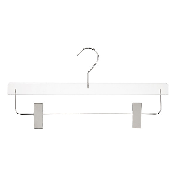 Acrylic Hangers: Black 14 Inch Acrylic Skirt Hanger (dz)