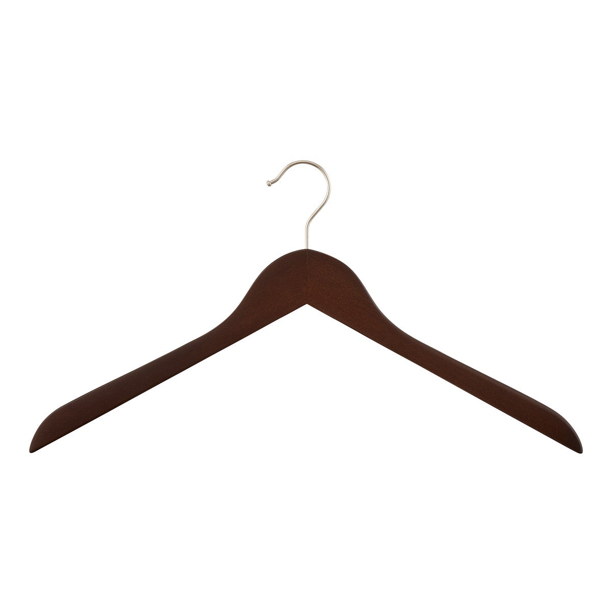 Wooden Shirt Hanger Stained Birch Pkg/6
