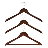 The Container Store Slim Wooden Hangers with Notches