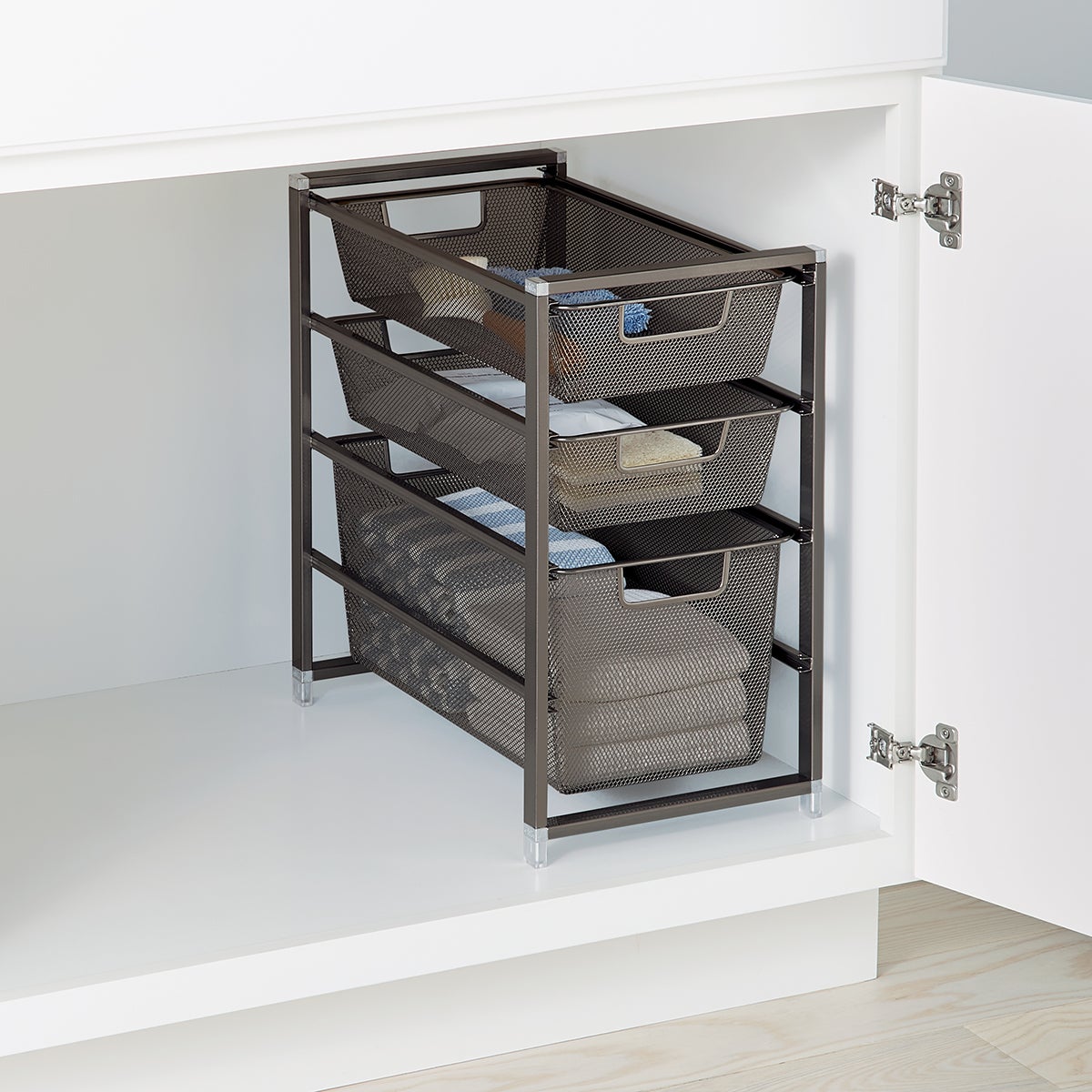 Elfa Classic X-Narrow Cabinet Drawer Solution Graphite
