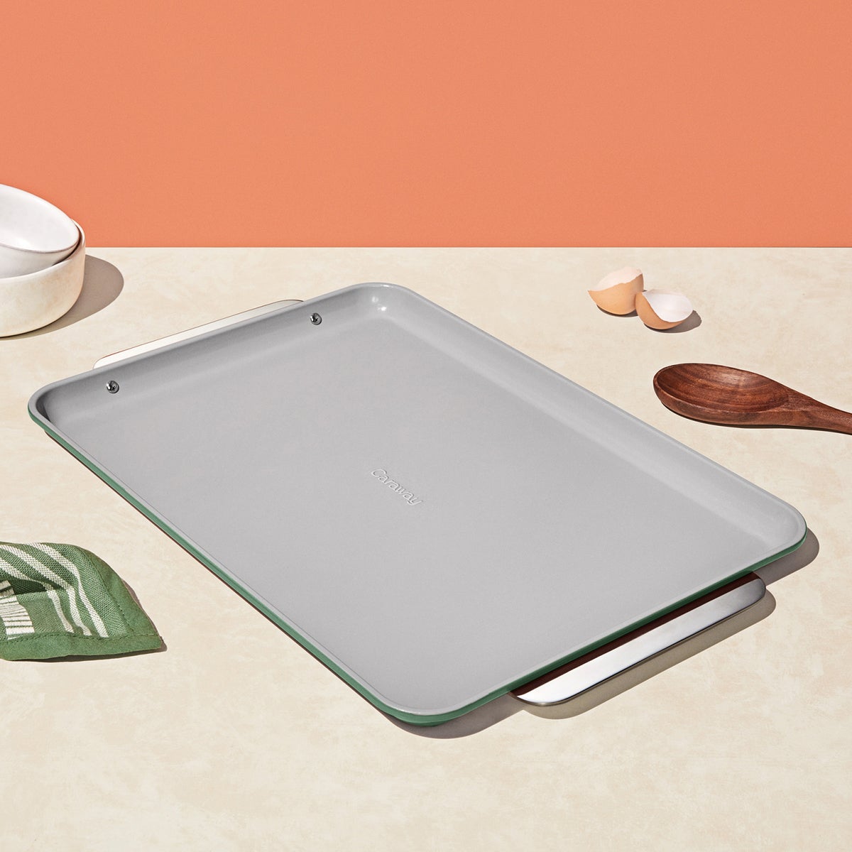 Caraway Home Non-Stick Large Baking Sheet Sage