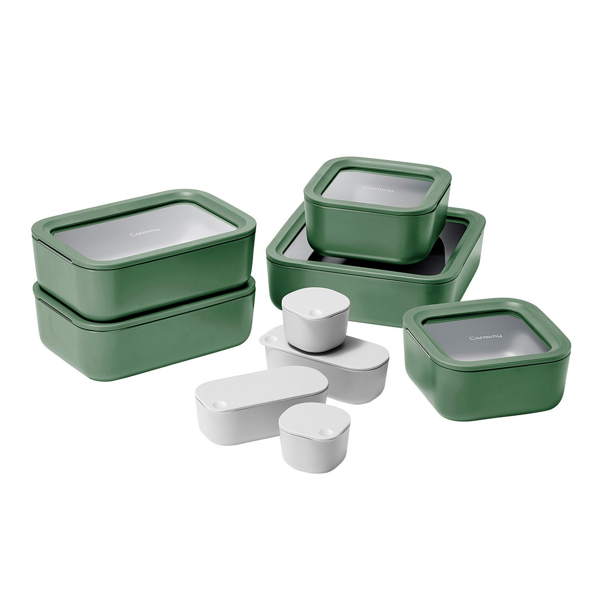 家具・インテリア NEIGHBORHOOD CI / P-CONTAINER SET Green Amazon.com - Storage Container Set with Locking Lids, 3