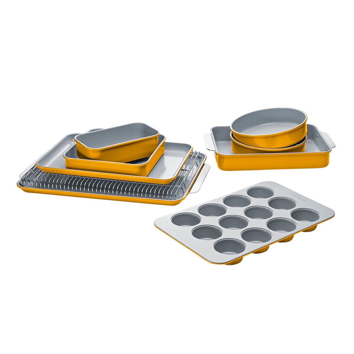 Caraway Home Non-Stick Bakeware Marigold Set of 11