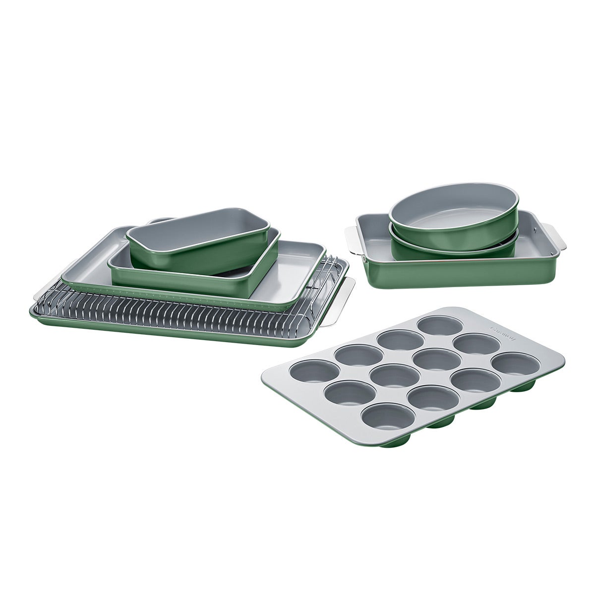 Caraway Home Non-Stick Bakeware Sage Set of 11