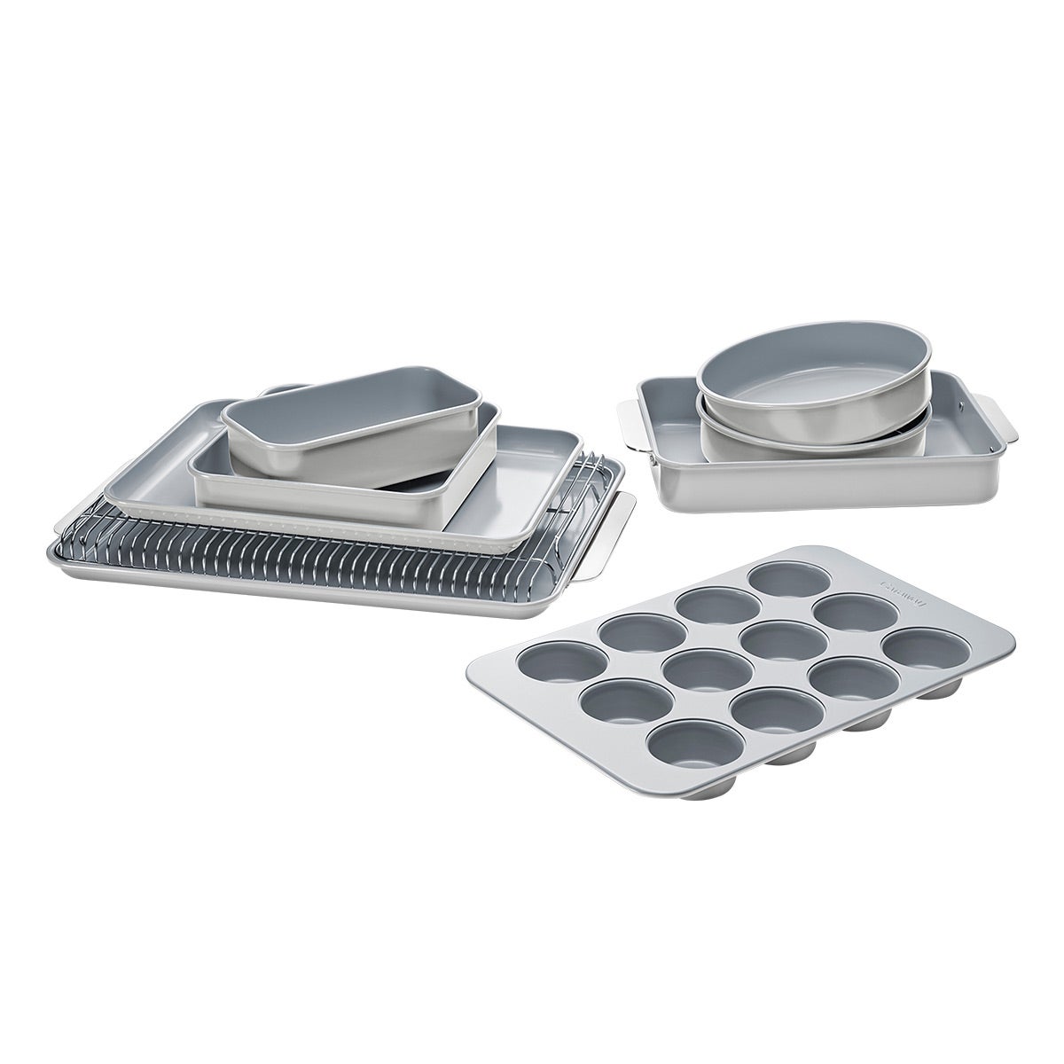 Caraway Home Non-Stick Bakeware Grey Set of 11