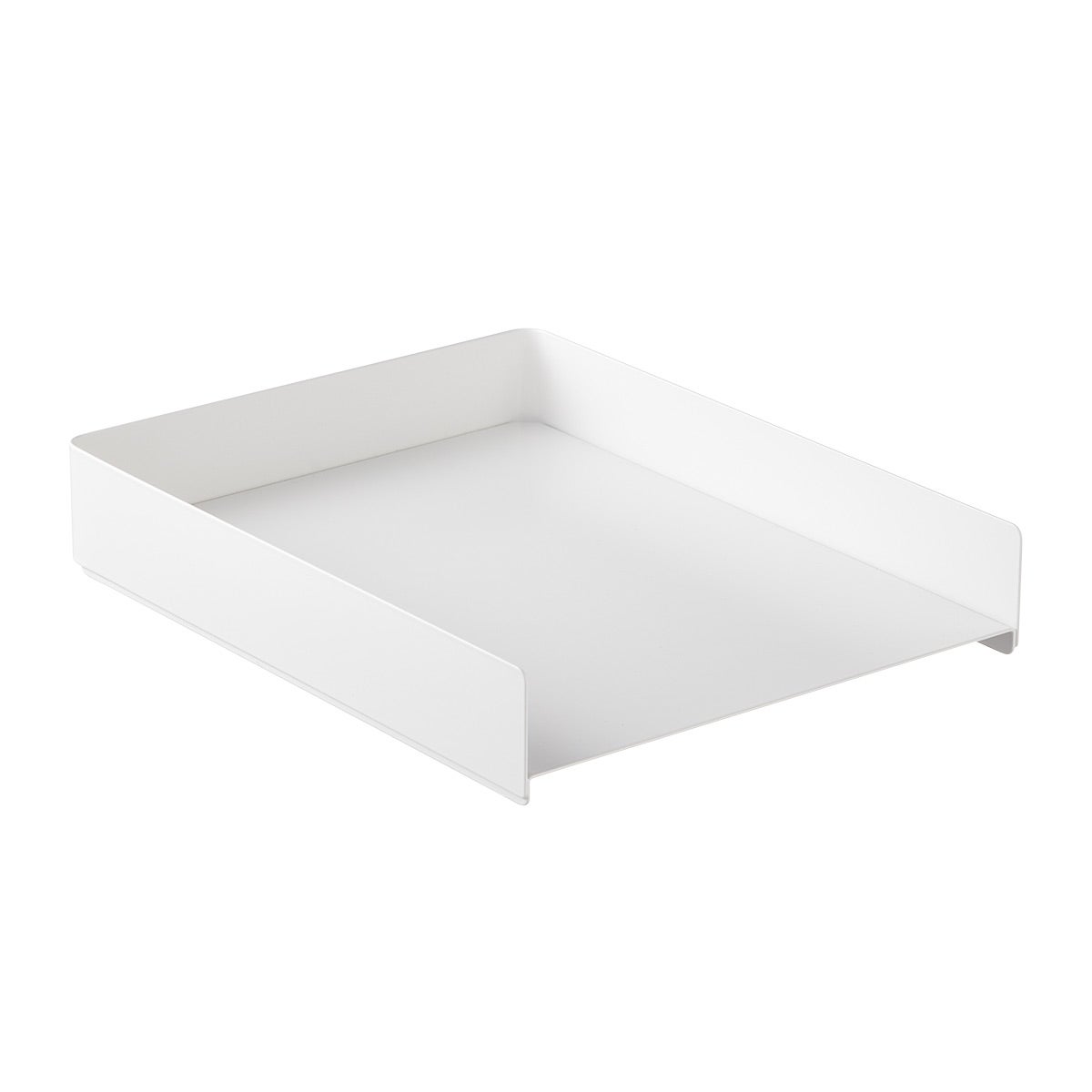 Radius Steel Stackable Letter Tray White