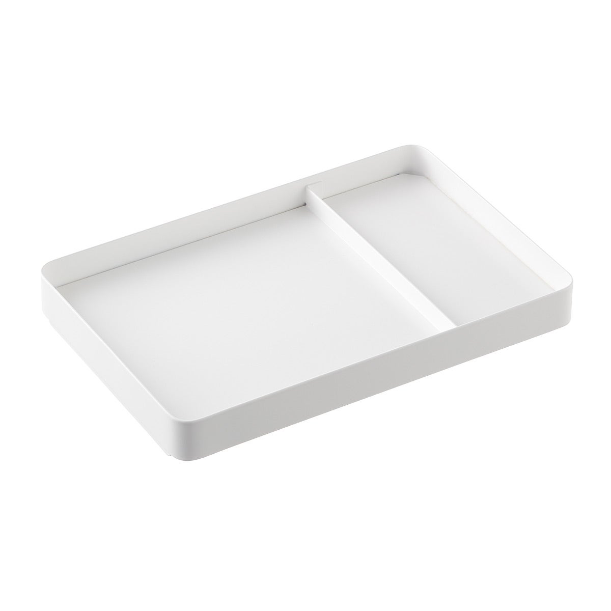 Radius Steel 2-Section Divided Organizer White