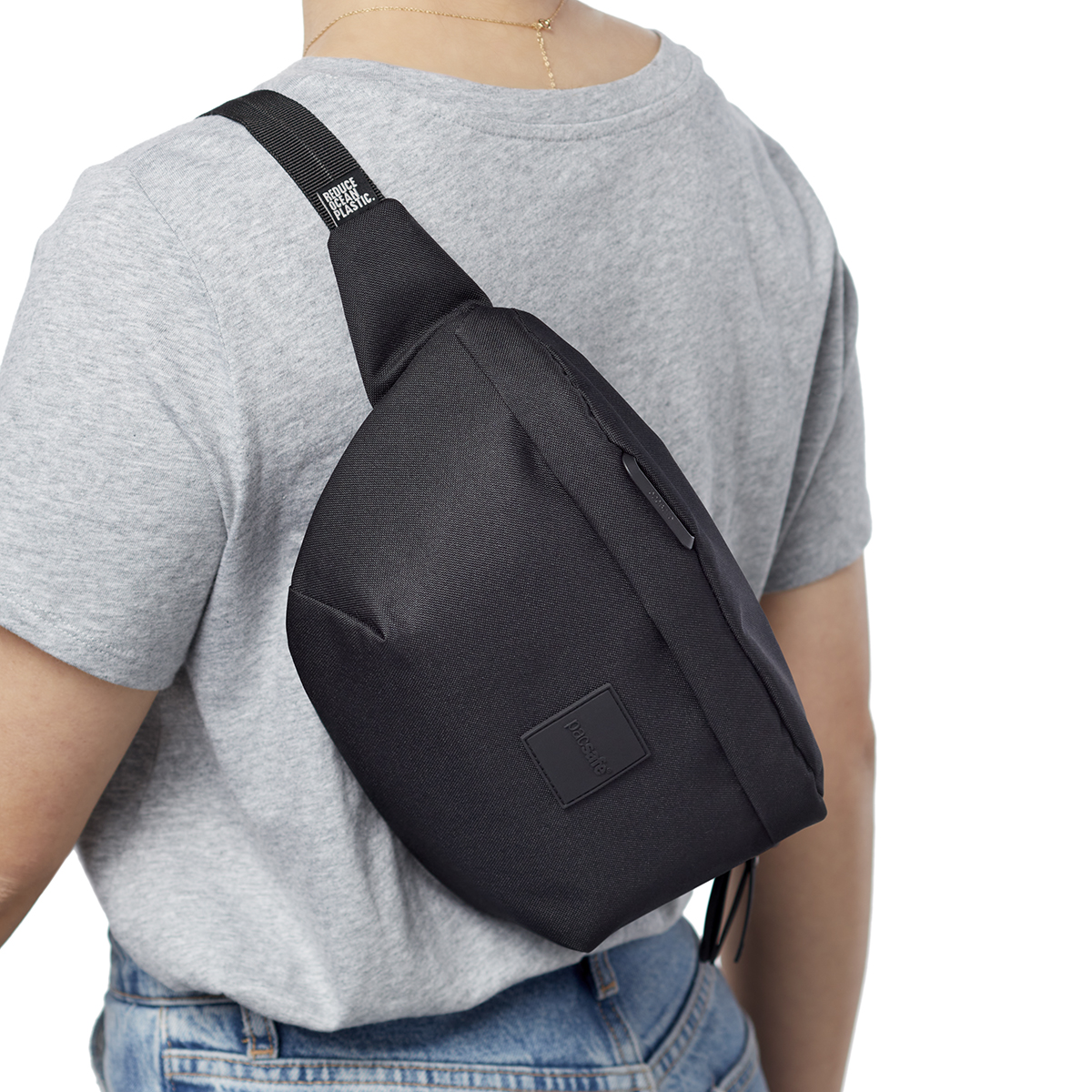 Pacsafe Black Go Sling Pack | The Container Store