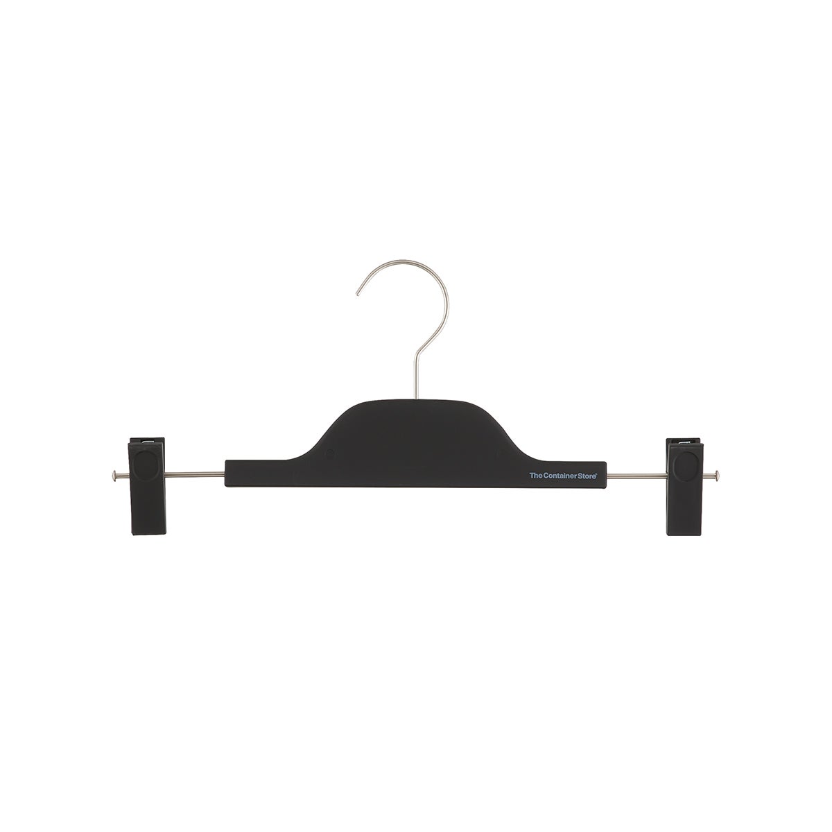 Non-Slip Rubberized Pant/Skirt Hanger Black Pkg/3