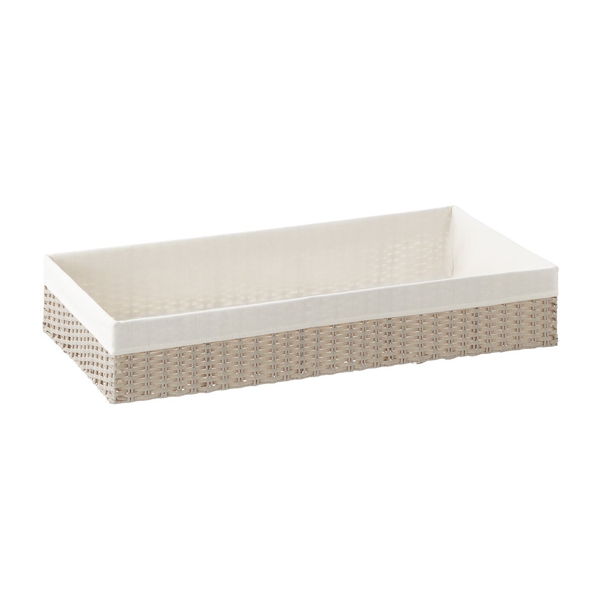 The Container Store Long Underbed Montauk Bin Light Grey