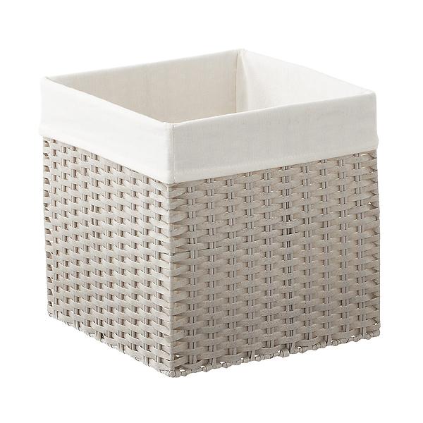 Large Montauk Cube w/ Bin Liner Light Grey