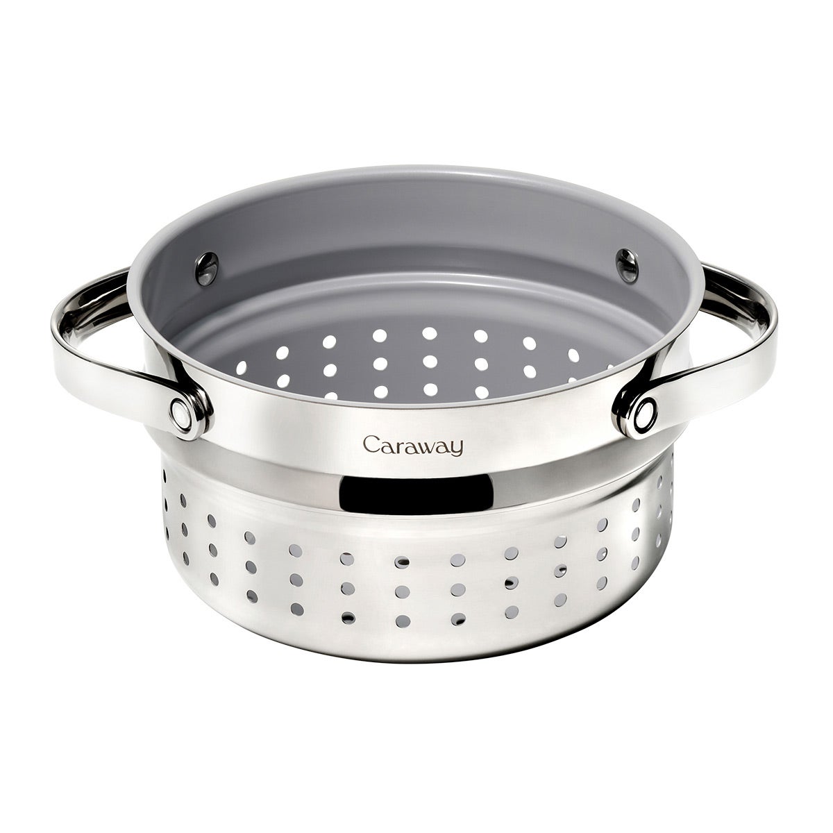 Caraway Home Stainless Steel Steamer The Container Store