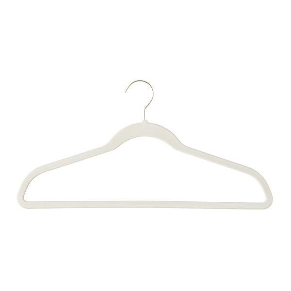 The Container Store Premium Non-Slip Velvet Hanger - Suit - Linen - Case of 40
