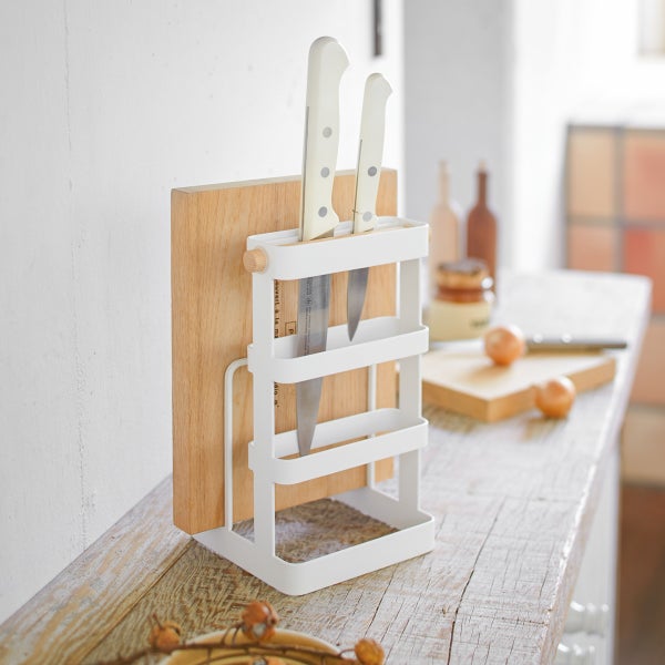 Yamazaki Tosca Knife & Cutting Board Stand